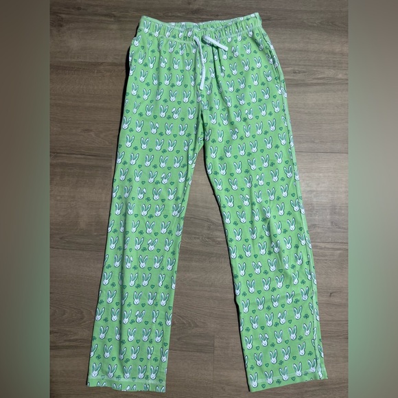 Roller Rabbit Bunny Luck Pajama Lounge Pants Size Small Pristine Condition - Picture 1 of 5